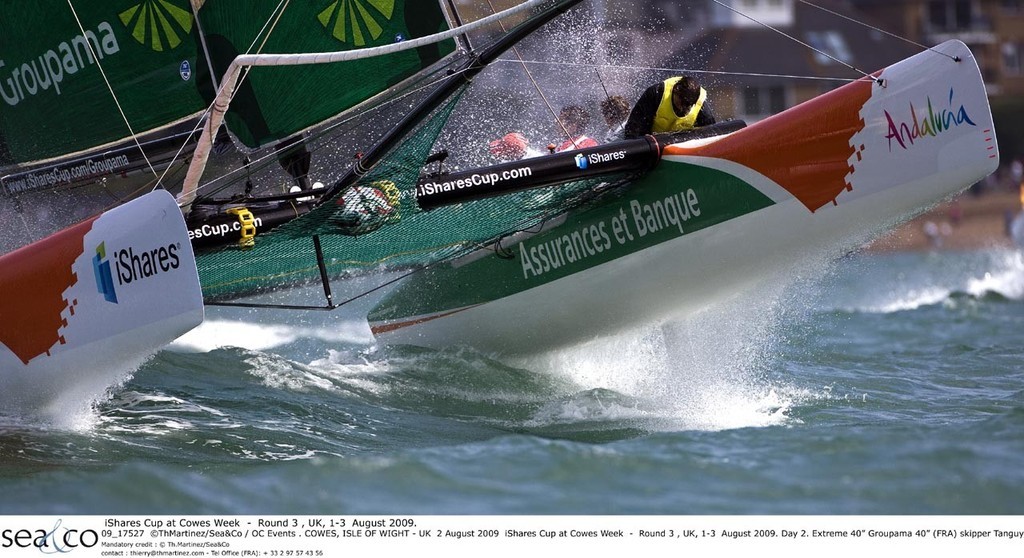 iShares Cup at Cowes Week  -  Round 3 , UK, 1-3  August 2009. Day 2.<br />
Extreme 40